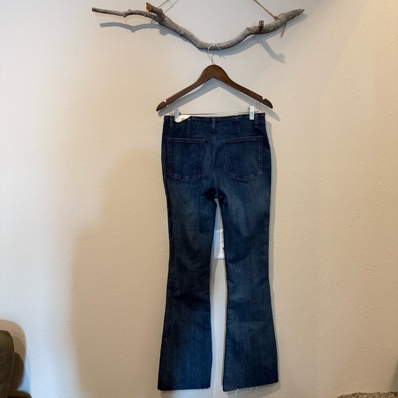 We the Free Level Up Slit Bootcut Jeans in Sunburst Blue - Picture 10 of 13